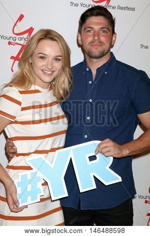 LOS ANGELES - SEP 8:  Hunter King, Robert Adamson at the Young and The Resltless 11,000 Show Celebration at the CBS Television City on September 8, 2016 in Los Angeles, CA