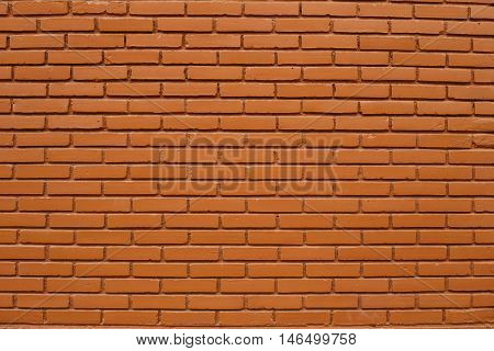 The big wall by the brick with brown color