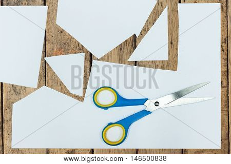 Clear paper texture on wood table 2