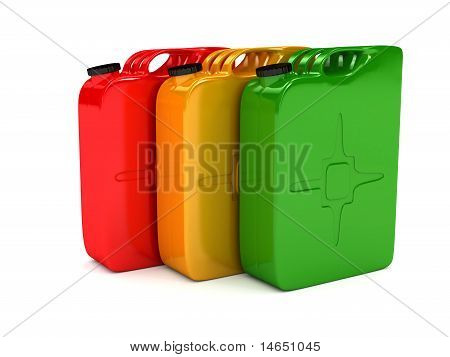 tanken Kanister over white background