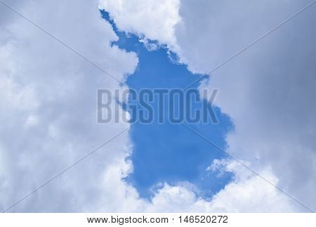 Blue Sky With Clouds Background For Texture