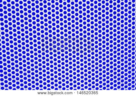 Close Up Abstract Blue Dot Background Pattern