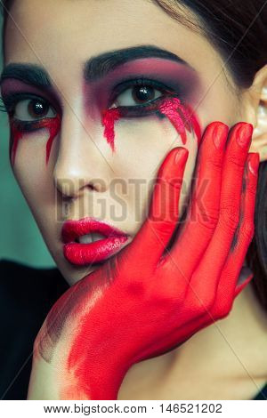 Beauty Halloween Makeup.