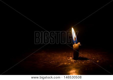 Candlelight in the dark With Some Space for Input Text