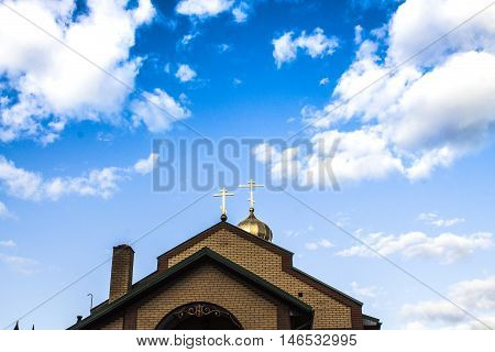 Church dome in the background. Full HD