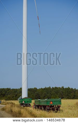 Windturbine At Sunny Day