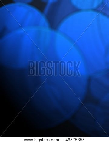 Abstract background bluel bokeh light from sun blur.