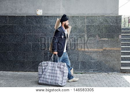 Vagrant on the street
