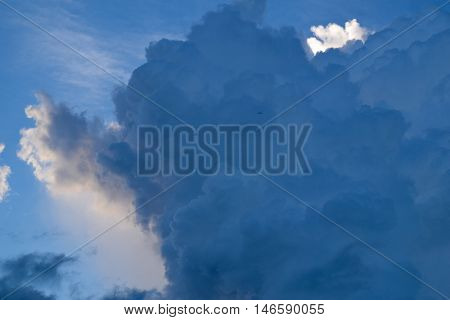 rain clouds after storm or Stratocumulus clouds
