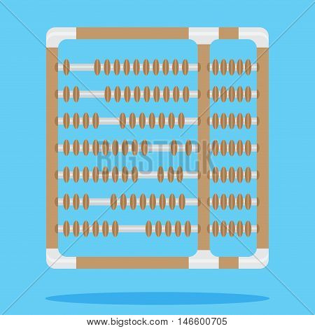Abacus design flat. 