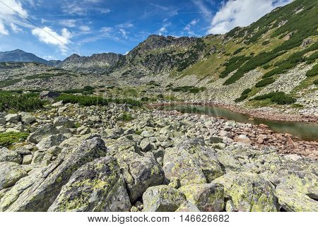 Amazing Panorama of Rocky Hills in Rila mountain, Bulgaria