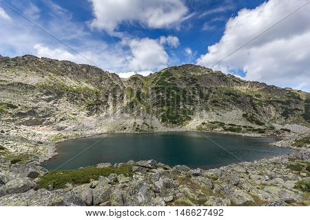 Top view of Musalenski lakes, Rila mountain, Bulgaria