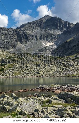 Amazing view with Clear sky over Musala peak and Musalenski lakes,  Rila mountain, Bulgaria