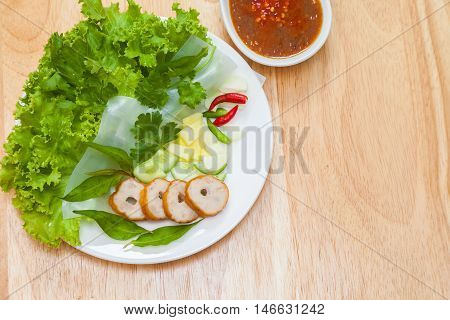 Vietnamese Meatball Wraps is vietnam food. Vietnamese cuisine encompasses the foods and beverages of Vietnam
