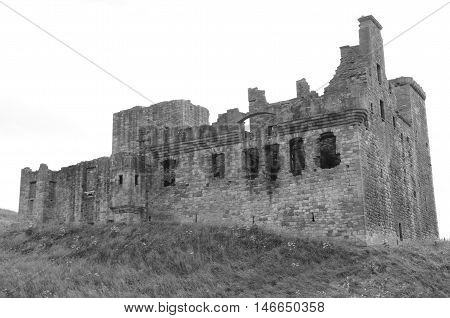 A view of the ruins of Crichton castle