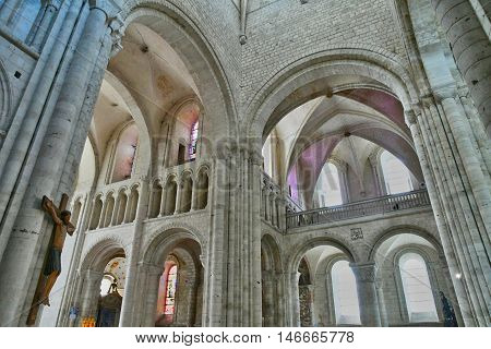 Saint Martin de Boscherville France - june 22 2016 : the Saint Georges abbey in Seine Maritime