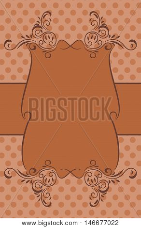 Sweet Vintage background or template for invitation