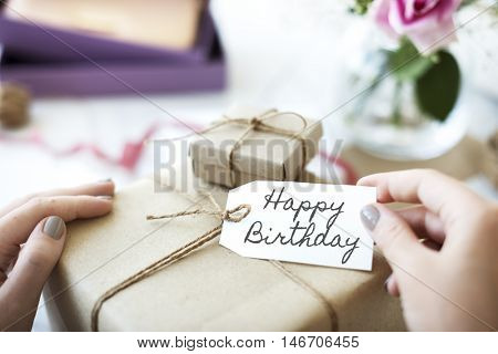 HBD Happy Birthday Celebration Congratulation Party Concept