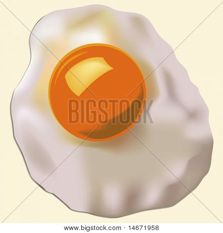 Vector oeuf au plat