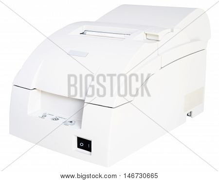 Termo printer isolated on the white background isometric view