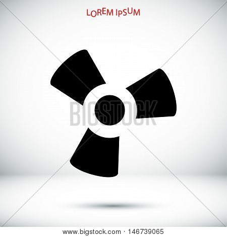 Black Fan And Propeller Icon