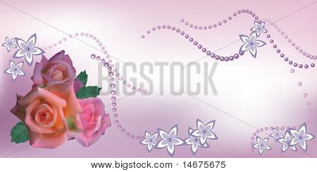 Briefkaart, flowerrose