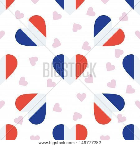 Saint Barthelemy Independence Day Seamless Pattern. Patriotic Background With Country National Flag