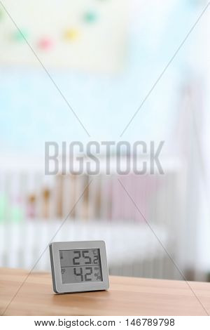 Digital temperature and humidity control in baby room