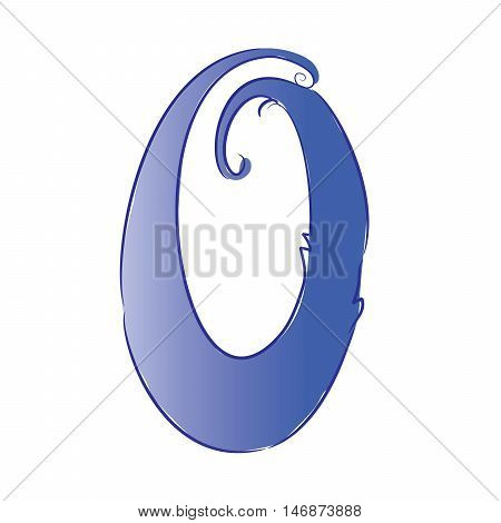 Hand drawn cartoon vector numbers. Decorative font