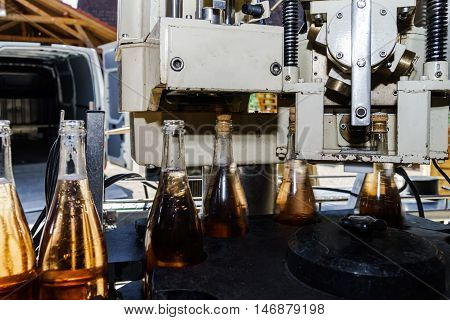 Automation Bottling Line For Produce Champagne In Alsace