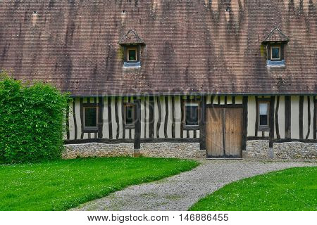Saint Wandrille Rancon France - june 22 2016 : the Saint Wandrille abbey