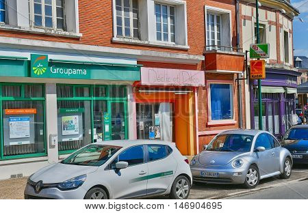 Buchy France - june 23 2016 : the city center