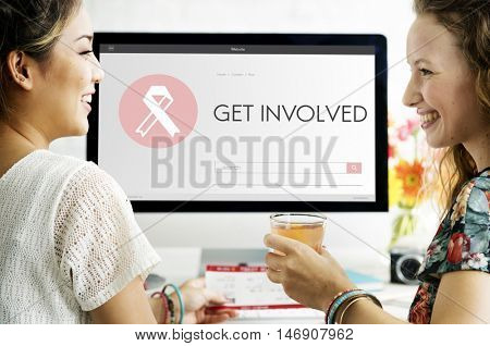Women's Day Equality Freedom Get Involved Concept