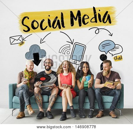 Social Media Entertainment Lifestyle Graphic Concept