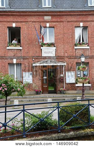 Cleres France - june 23 2016 : the city hall