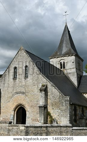 Saint Wandrille Rancon France - june 22 2016 : the Saint Michel church