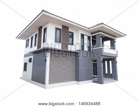 House Modern Contemporary Style Isolated On White