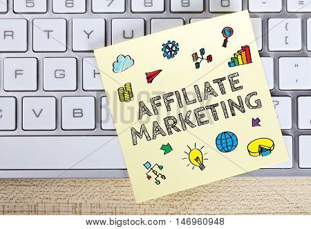 Affiliate Marketing Business Concept