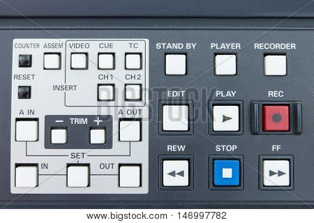 Buttons of the tape Broadcasting system .
