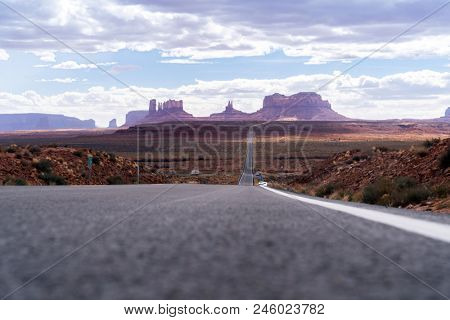 Monument Valley Navajo Tribal Park in Utah USA