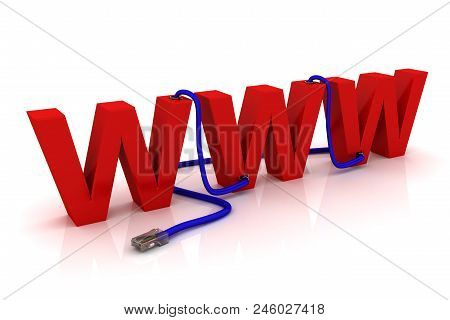 Online Services Concept Images. 3d Image Renderer