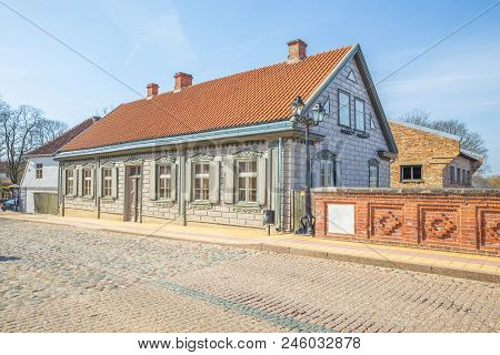 Old City Center At Kuldiga, Latvia.