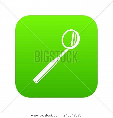 Tooth Tool Mirror Icon. Simple Illustration Of Tooth Tool Mirror Vector Icon For Web