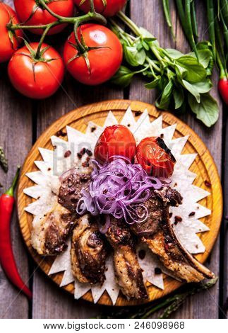 Hot Meat Dishes - Ribs With Tomatoes A