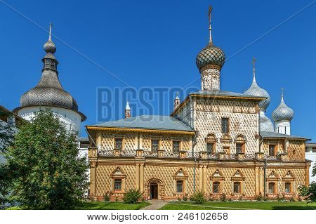 Church Of Virgin The Hodegetria In Rostov Kremlin, Russia