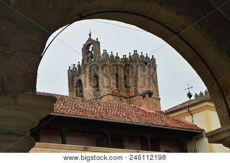 Beautiful Take Through A Campaign Arch From The Cathedral Of Santa Maria In Siguenza. Architecture, 