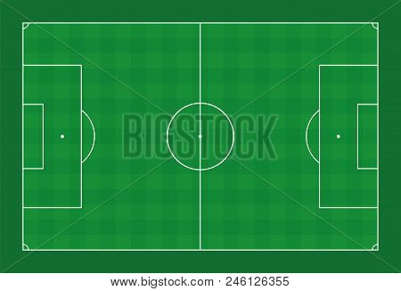 soccer field green vector