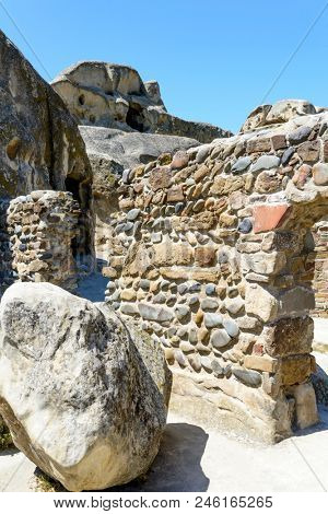 View of the ancient rock city of Uplistsikhe (Upliscyche), Georgia
