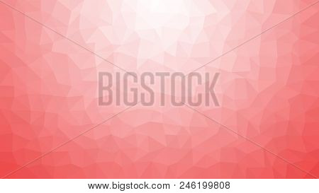 Light Red Low Poly Vector Gradient Texture. Colorful Polygonal Illustration, Good As A Cell Phone, M