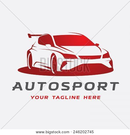 Auto Sport Red Fast Car Illustration For Your Project